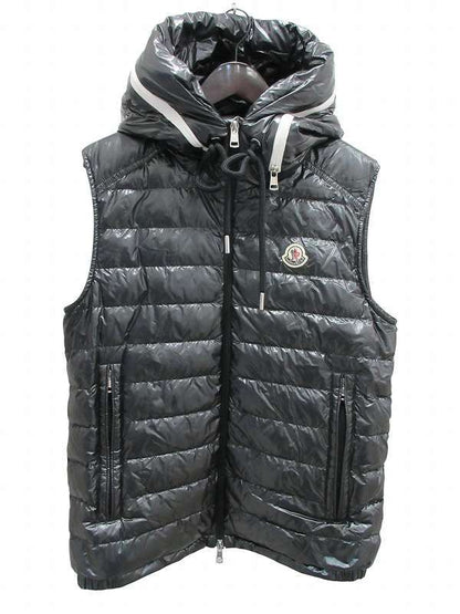 Moncler Down Jacket Vest Charcoal Gray