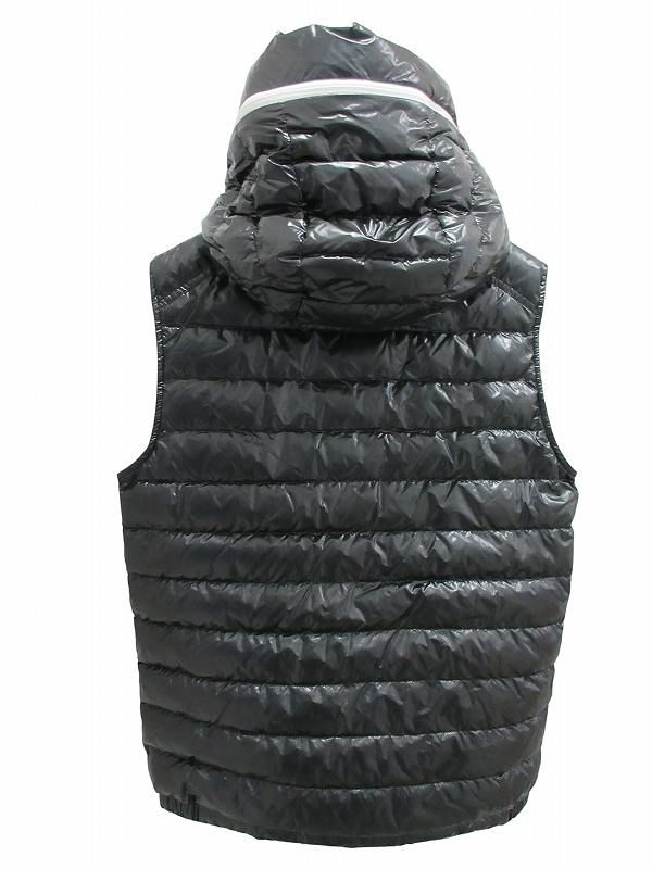 Moncler Down Jacket Vest Charcoal Gray — view 2