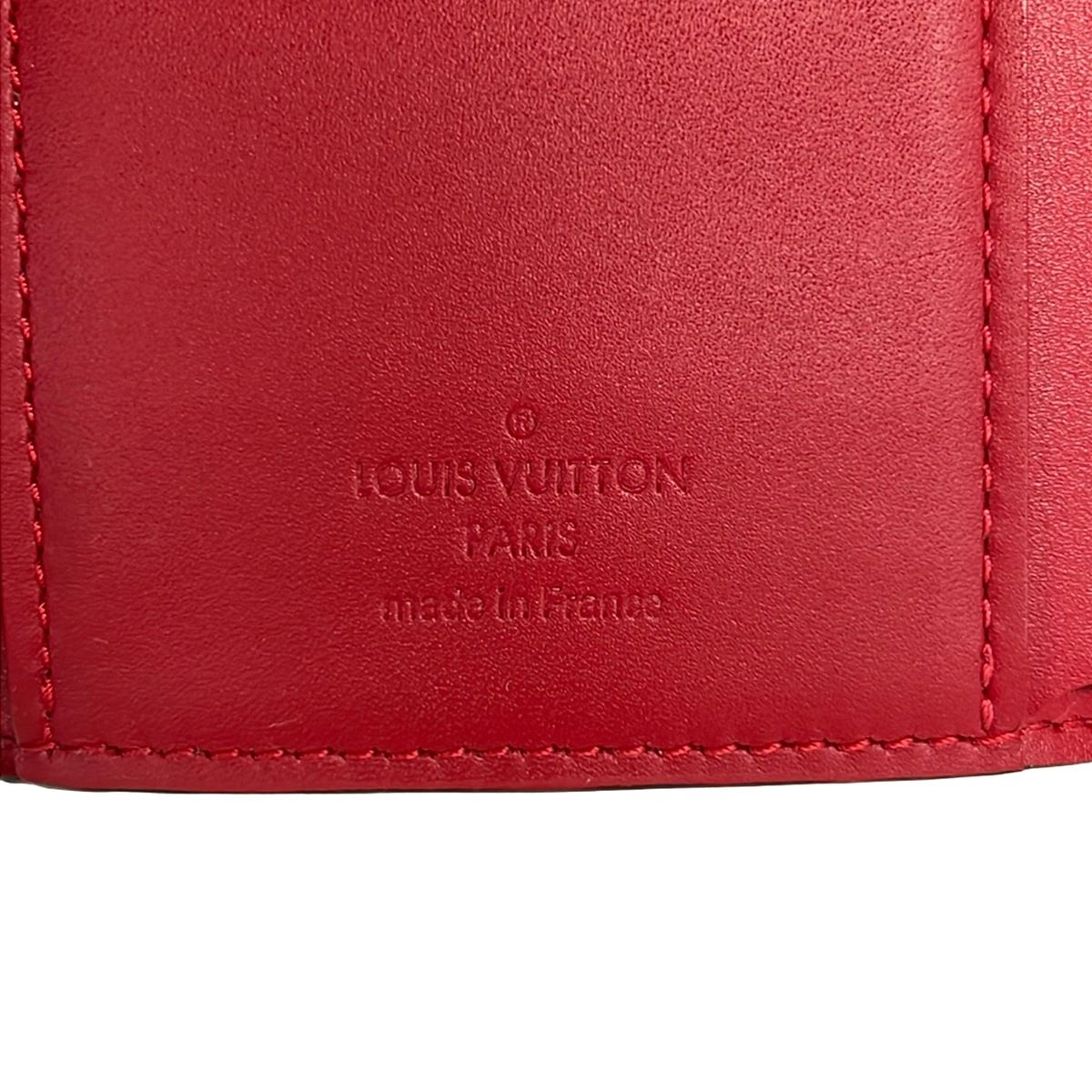 Louis Vuitton Trifold Wallet Brea Portefeuille Victorine Cerise Leather — view 5
