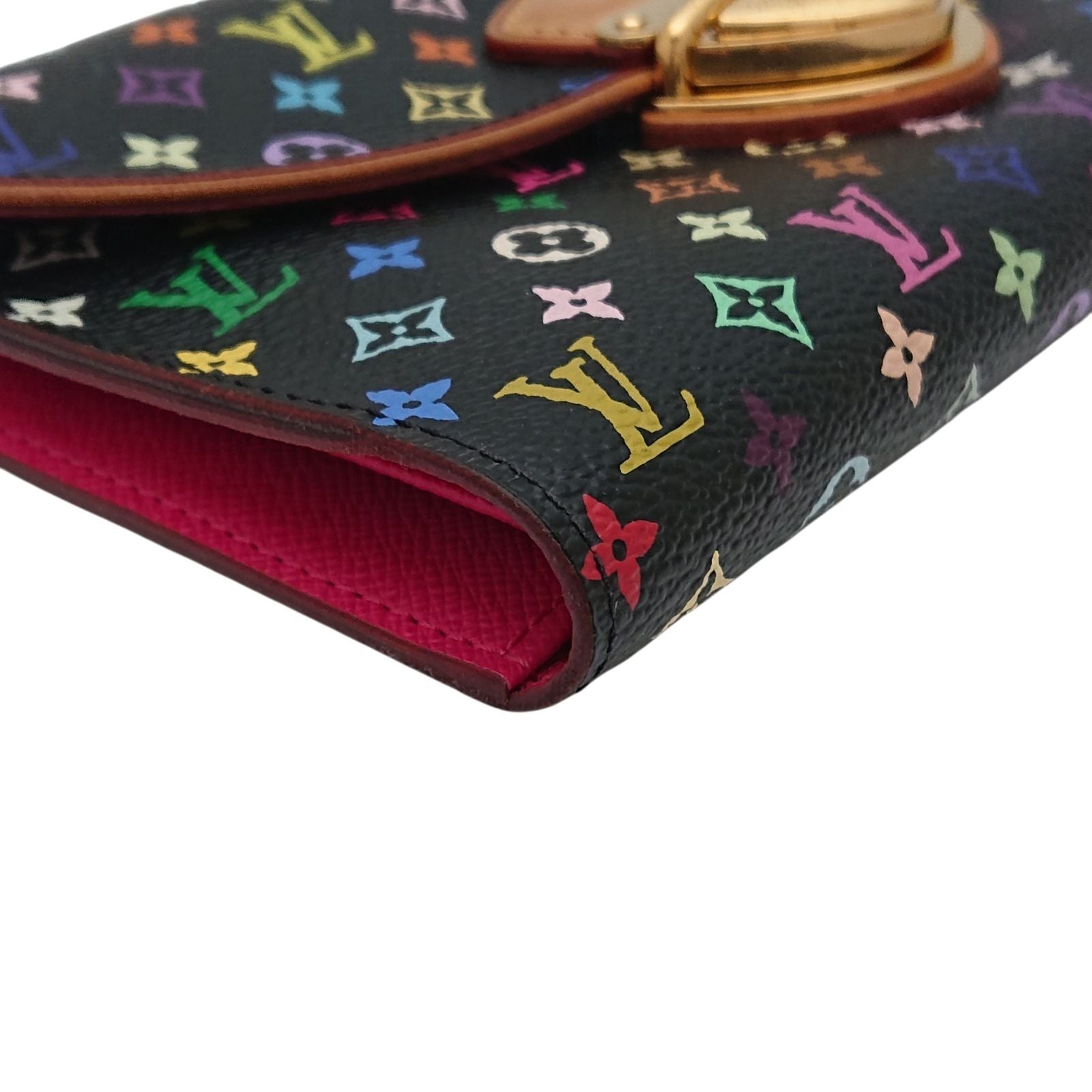 Louis Vuitton Multicolor Portefeuille Eugenie Noir Grenade Wallet Folded — view 9