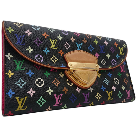 Louis Vuitton Multicolor Portefeuille Eugenie Noir Grenade Wallet Folded