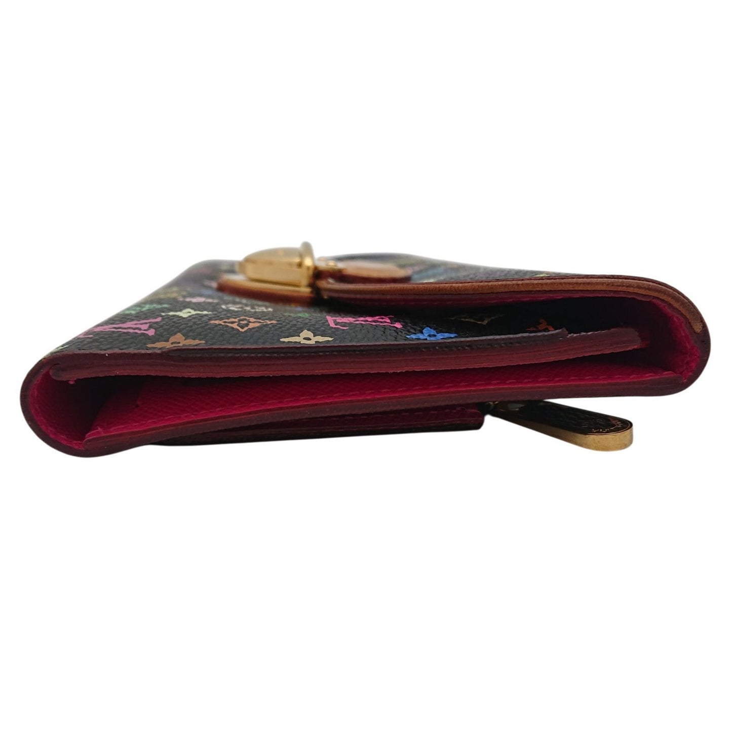 Louis Vuitton Multicolor Portefeuille Eugenie Noir Grenade Wallet Folded — view 3