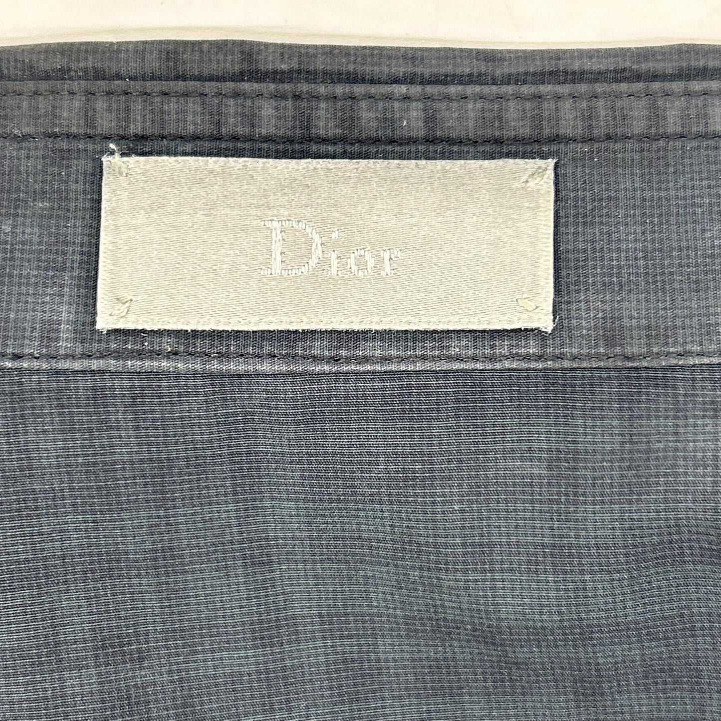 Dior Homme Gray Shadow Check Long Sleeve Shirt 37 — view 4