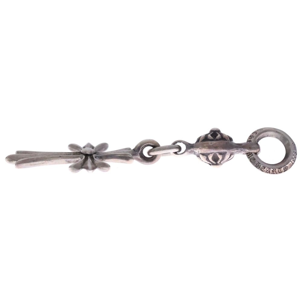 Chrome Hearts Tny CH Crs 1 Ball Tiny CH Cross Charm Pendant Top Silver — view 4