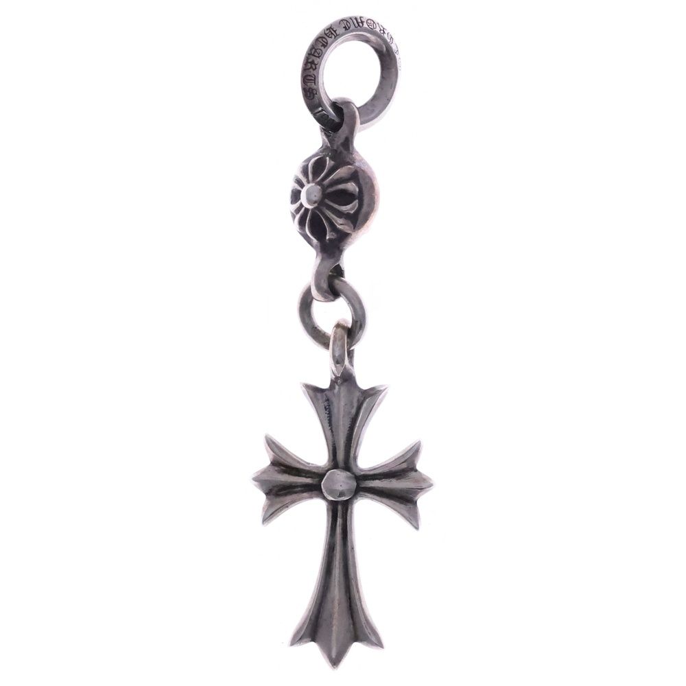 Chrome Hearts Tny CH Crs 1 Ball Tiny CH Cross Charm Pendant Top Silver