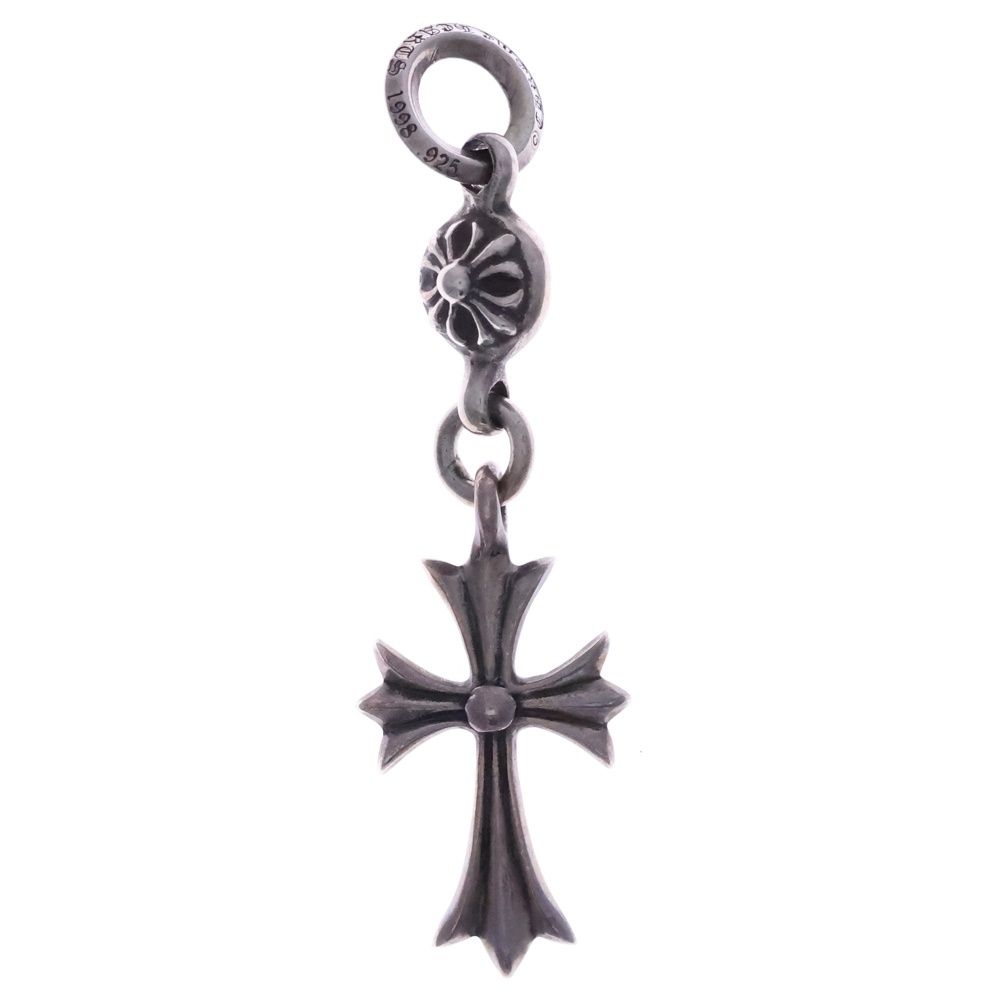 Chrome Hearts Tny CH Crs 1 Ball Tiny CH Cross Charm Pendant Top Silver — view 2