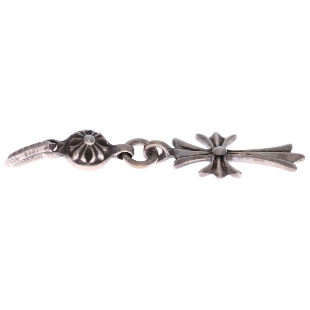 Chrome Hearts Tny CH Crs 1 Ball Tiny CH Cross Charm Pendant Top Silver — view 3