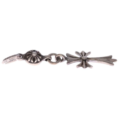 Chrome Hearts Tny CH Crs 1 Ball Tiny CH Cross Charm Pendant Top Silver — view 3