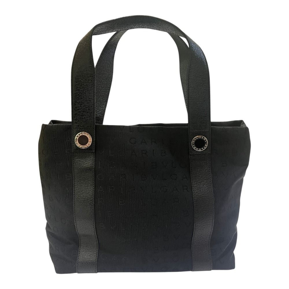 Bvlgari Handbag Logo Mania Leather Canvas — view 2