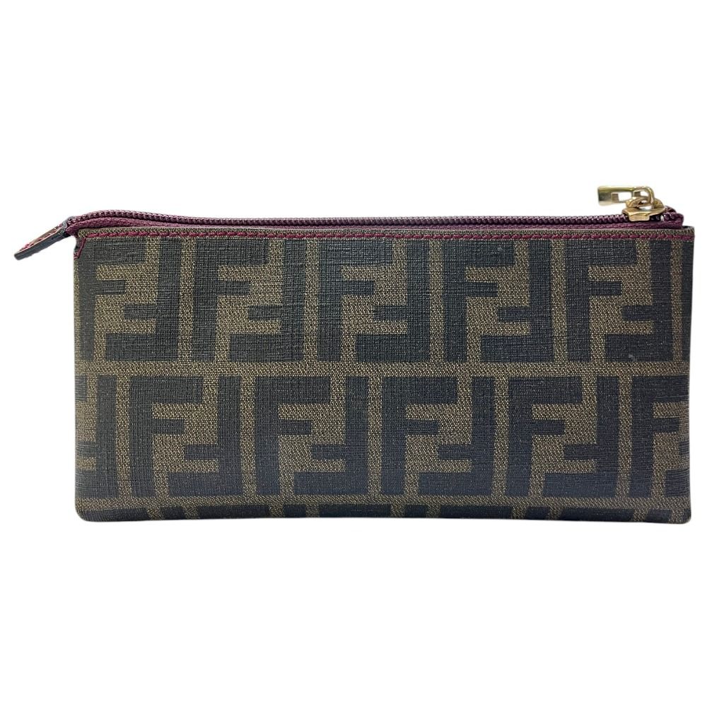 Fendi Makeup Pouch Zucca Logo Ladybug Brown — view 2