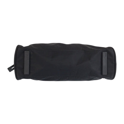 Prada Tessuto Black Silver Nylon Leather Tote — view 9