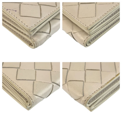 Bottega Veneta White Silver Compact Wallet — view 6