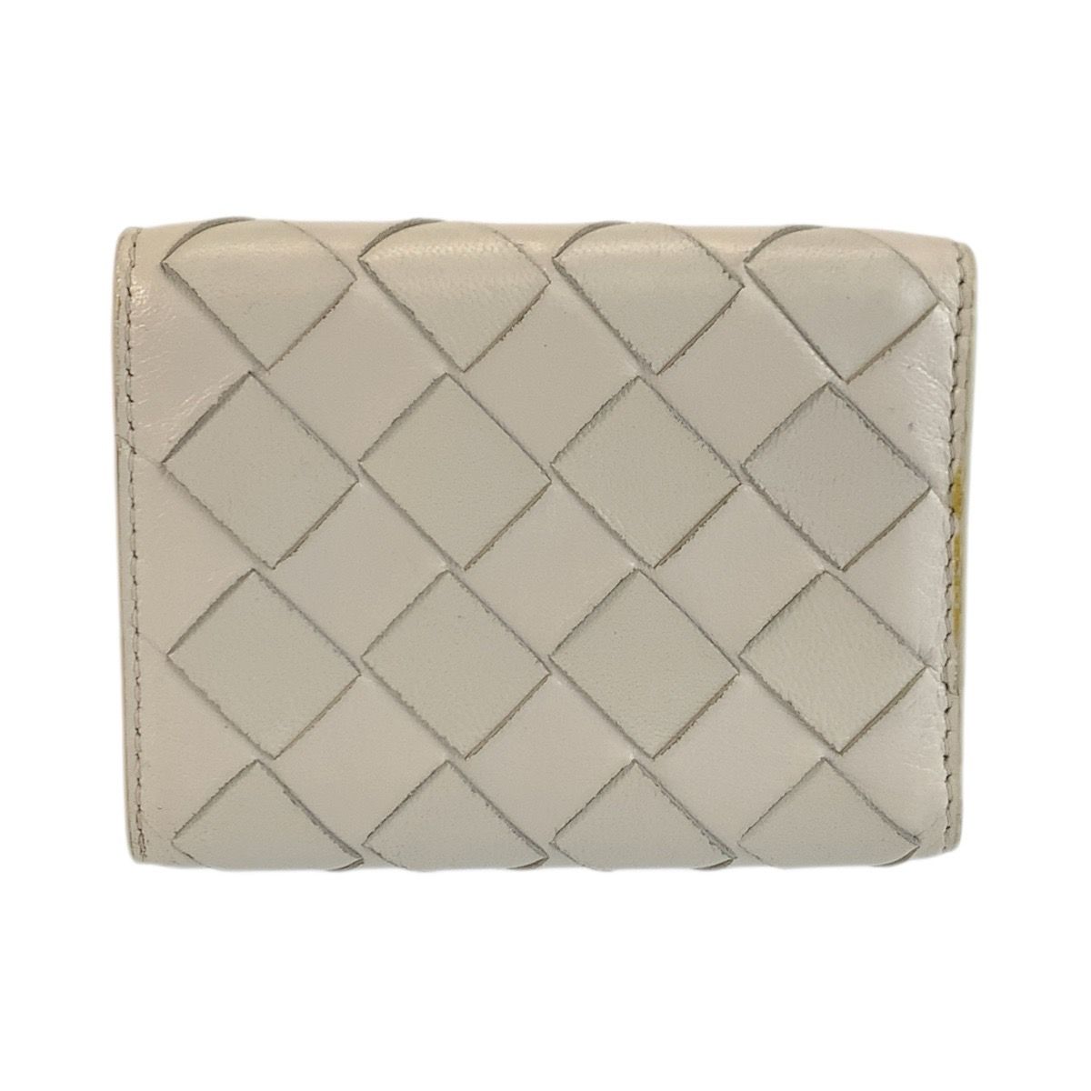 Bottega Veneta White Silver Compact Wallet — view 2