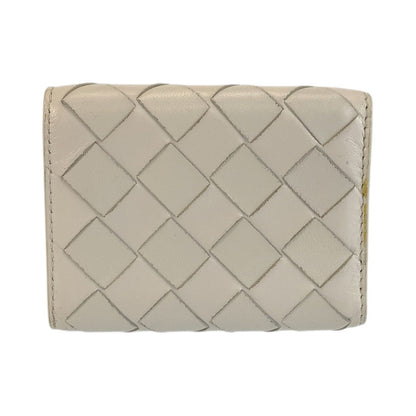 Bottega Veneta White Silver Compact Wallet — view 2