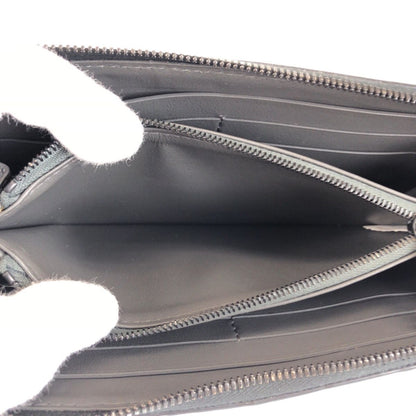 Bottega Veneta Intrecciato Round Zip Black Leather Wallet — view 8