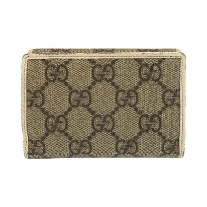 Gucci Horsebit Beige Ivory GG Supreme Canvas Fold Wallet Compact — view 2