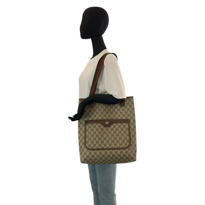 Gucci Sherry Line Beige GG Supreme Canvas 002 123 Tote Shoulder Bag — view 5