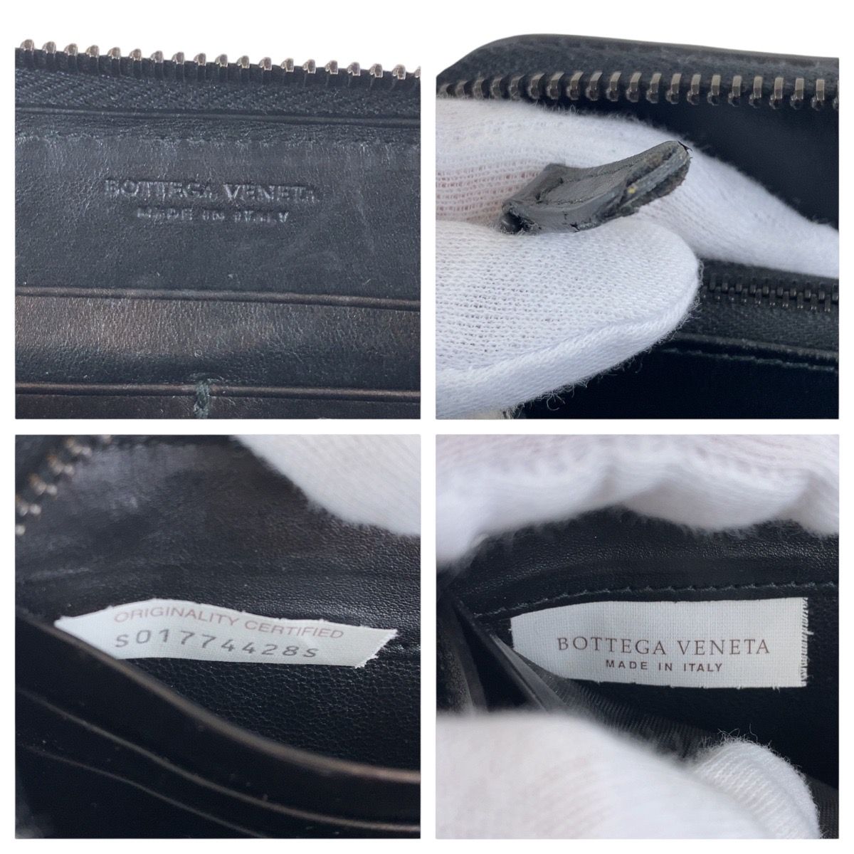Bottega Veneta Black Leather Wallet — view 7