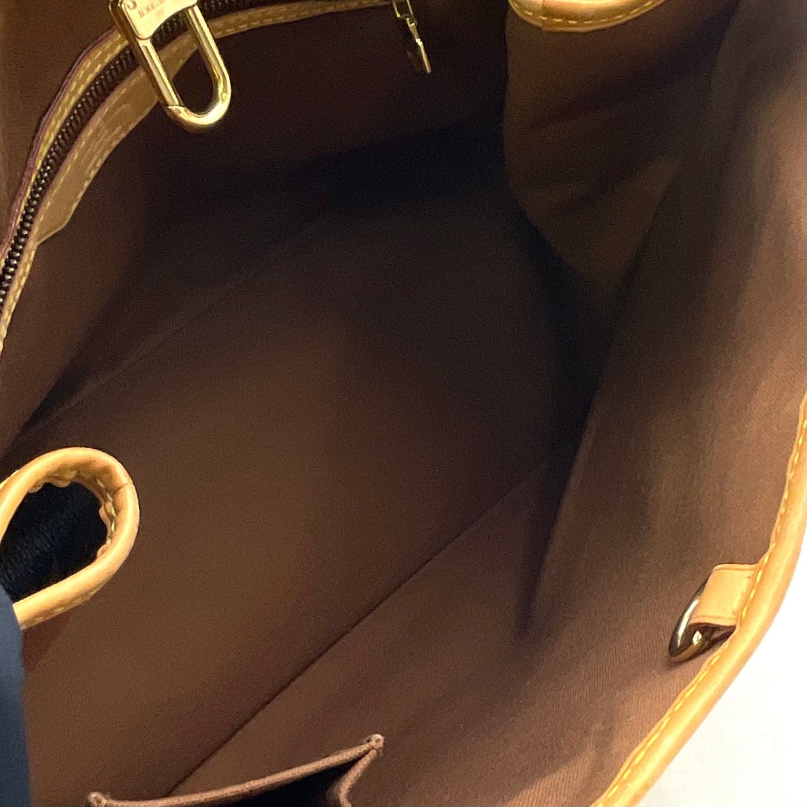 Louis Vuitton Batignolles Oriental Monogram Leather Brown Tote Gold — view 3