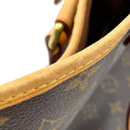 Louis Vuitton Batignolles Oriental Monogram Leather Brown Tote Gold — view 9