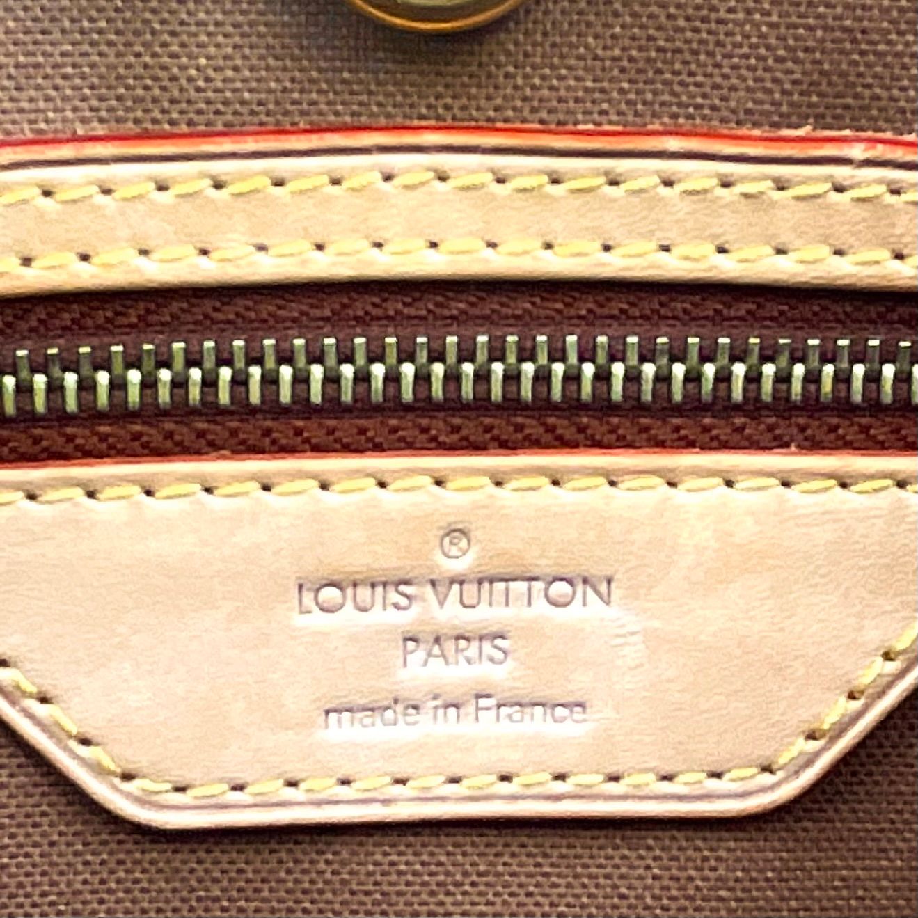 Louis Vuitton Batignolles Oriental Monogram Leather Brown Tote Gold — view 4