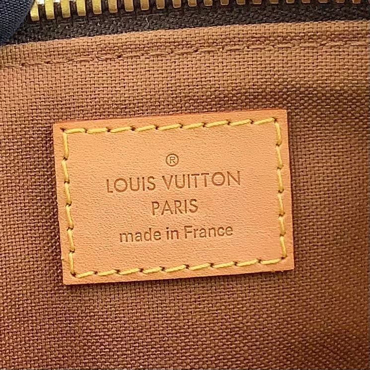 Louis Vuitton Palermo PM Monogram Leather Brown Light Handbag Gold — view 4