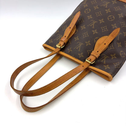 Louis Vuitton Bucket PM Monogram Leather Brown Shoulder Bag Gold — view 5