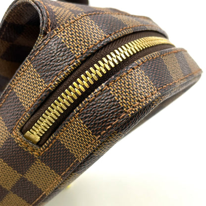 Louis Vuitton Damier Geronimos Brown Belt Bag Gold — view 9