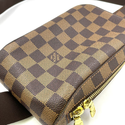 Louis Vuitton Damier Geronimos Brown Belt Bag Gold — view 5