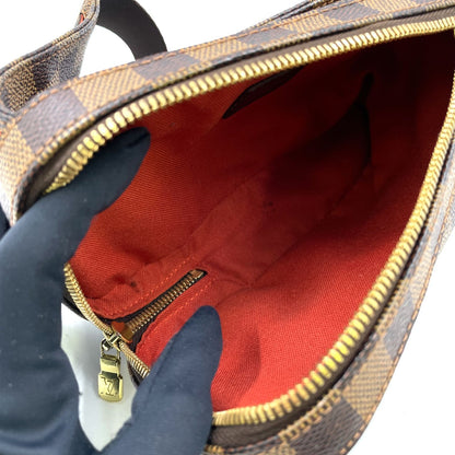 Louis Vuitton Damier Geronimos Brown Belt Bag Gold — view 3