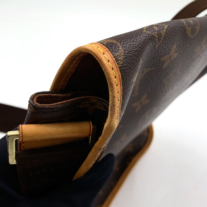 Louis Vuitton Messenger PM Bosphore Monogram Leather Brown Shoulder Bag Gold — view 8