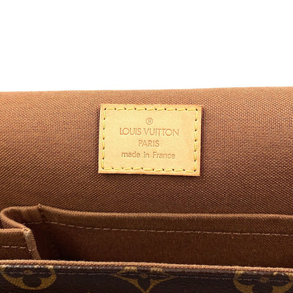 Louis Vuitton Messenger PM Bosphore Monogram Leather Brown Shoulder Bag Gold — view 4