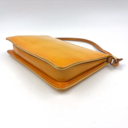 Louis Vuitton Lexington Monogram Vernis Enamel Leather Yellow Handbag Gold — view 7