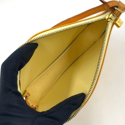 Louis Vuitton Lexington Monogram Vernis Enamel Leather Yellow Handbag Gold — view 3