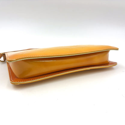 Louis Vuitton Lexington Monogram Vernis Enamel Leather Yellow Handbag Gold — view 6