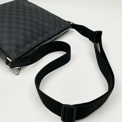 Louis Vuitton Mick PM Damier Graphite Leather Black Shoulder Bag Silver — view 5