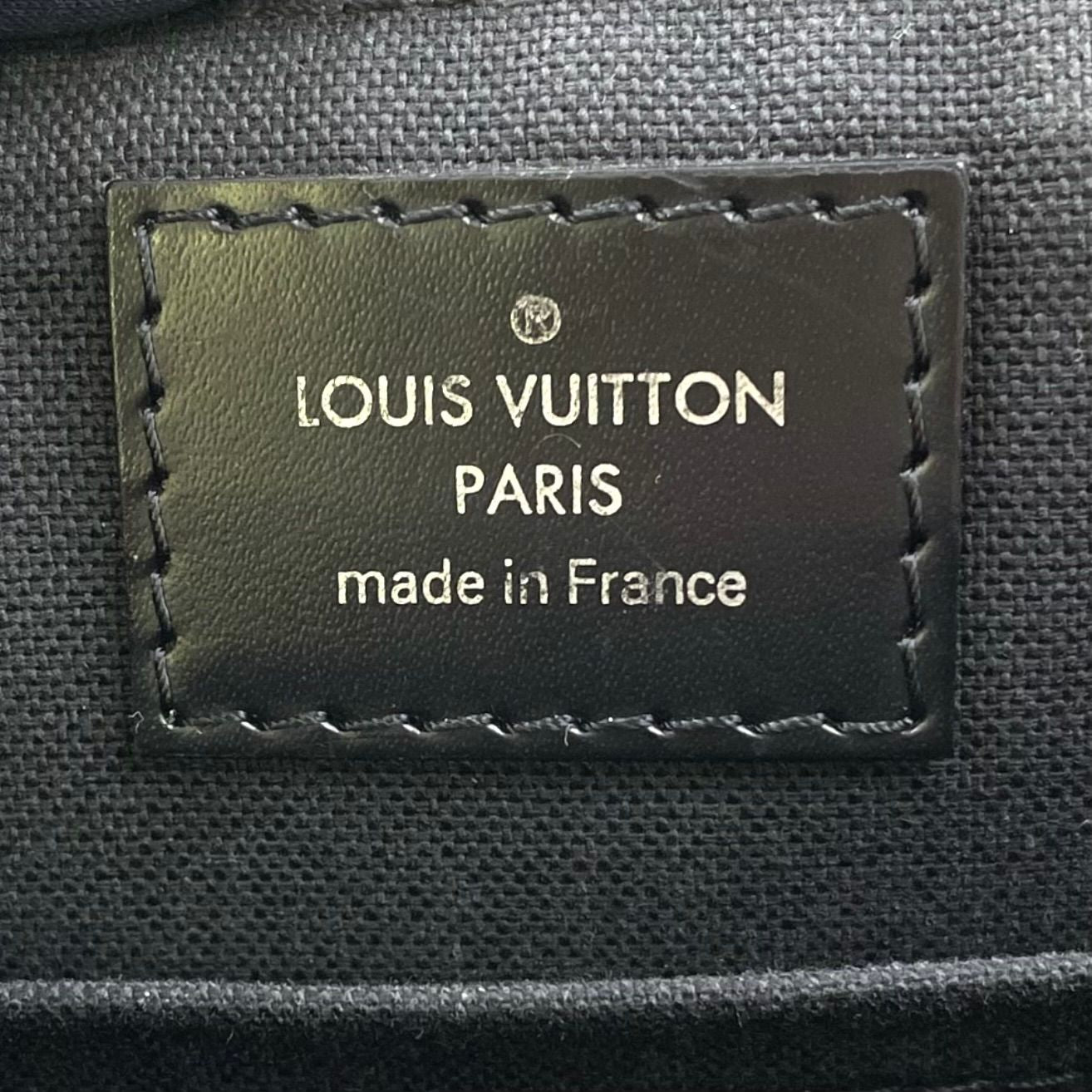 Louis Vuitton Mick PM Damier Graphite Leather Black Shoulder Bag Silver — view 4