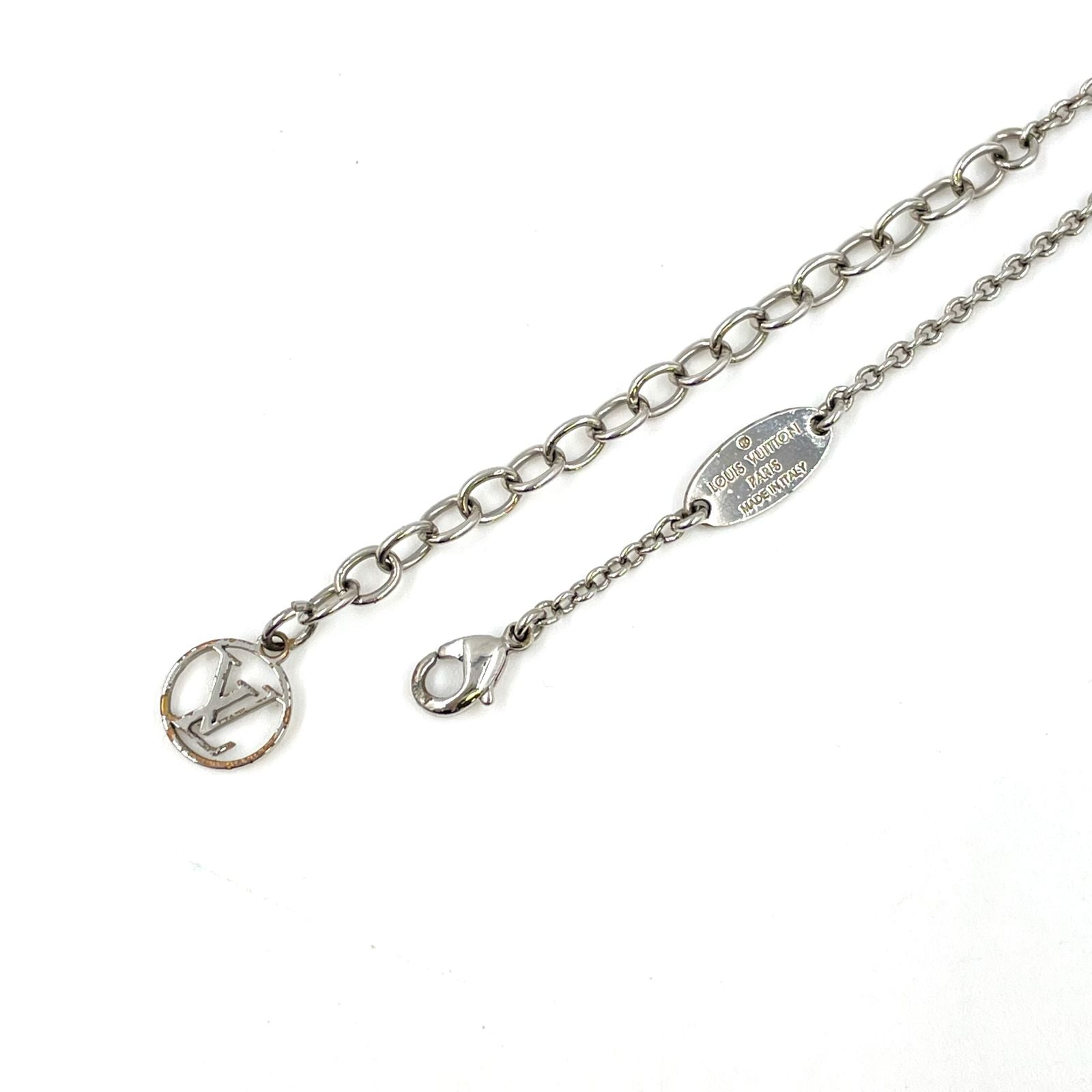 Louis Vuitton Essential Metal Silver Necklace — view 8