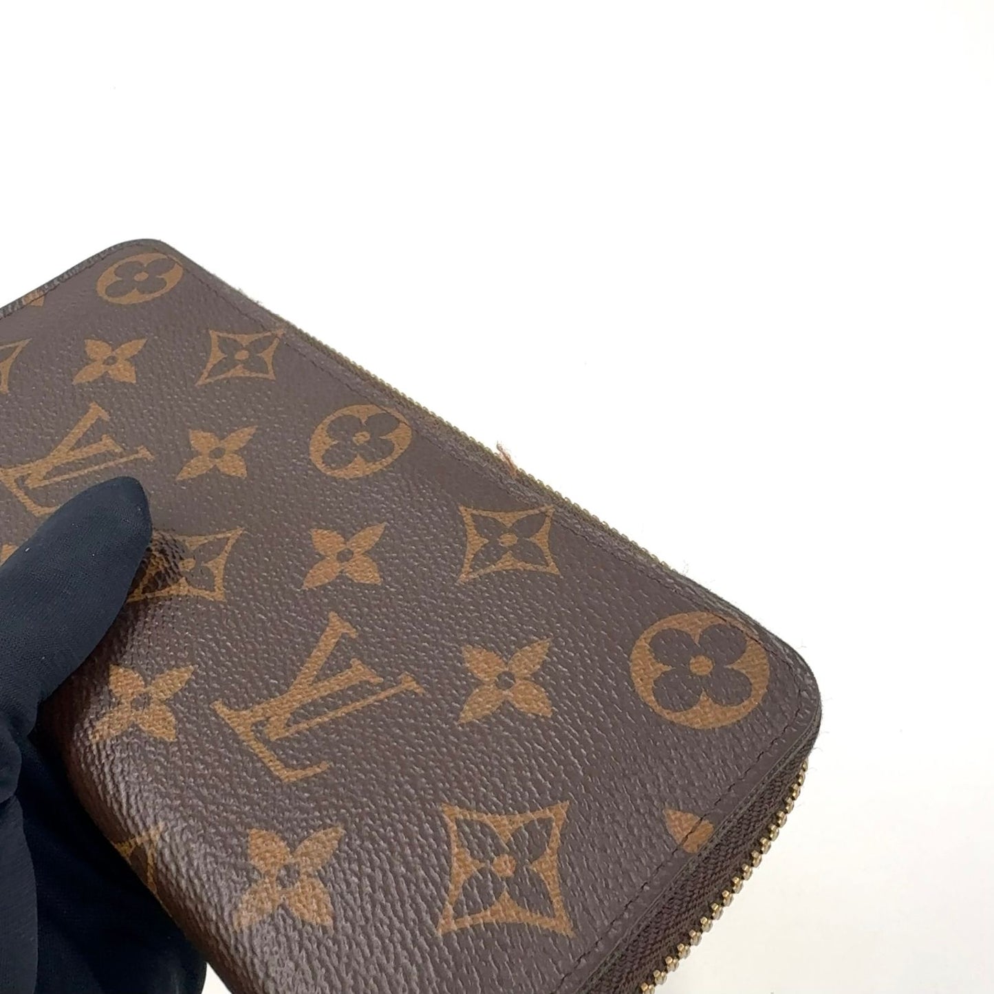 Louis Vuitton Portefeuille Clemence Monogram Fuchsia Leather Pink Purple Brown — view 5