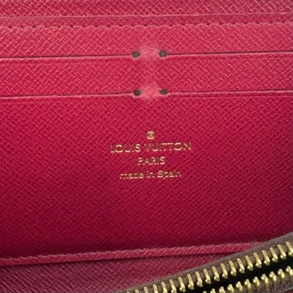 Louis Vuitton Portefeuille Clemence Monogram Fuchsia Leather Pink Purple Brown — view 4