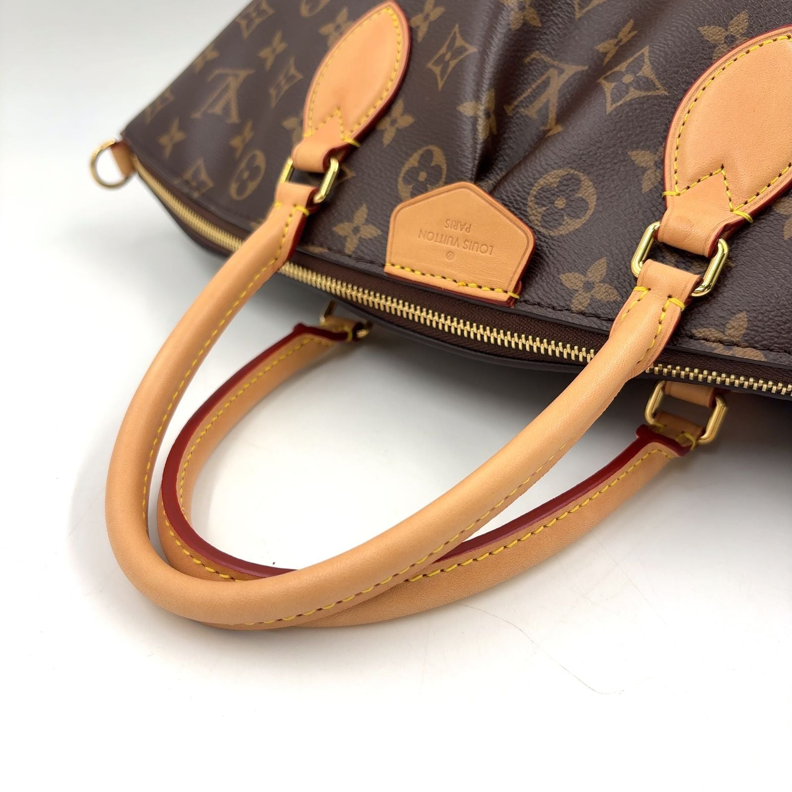 Louis Vuitton NM MM 2-Way Shoulder Leather Brown Handbag Gold — view 5