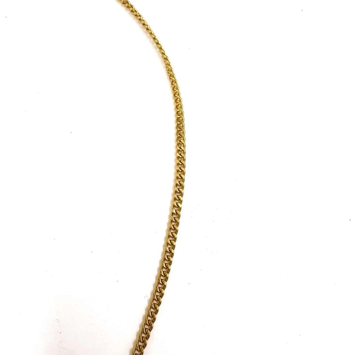 Dior CD Logo Circle Gold Plated Necklace — view 7