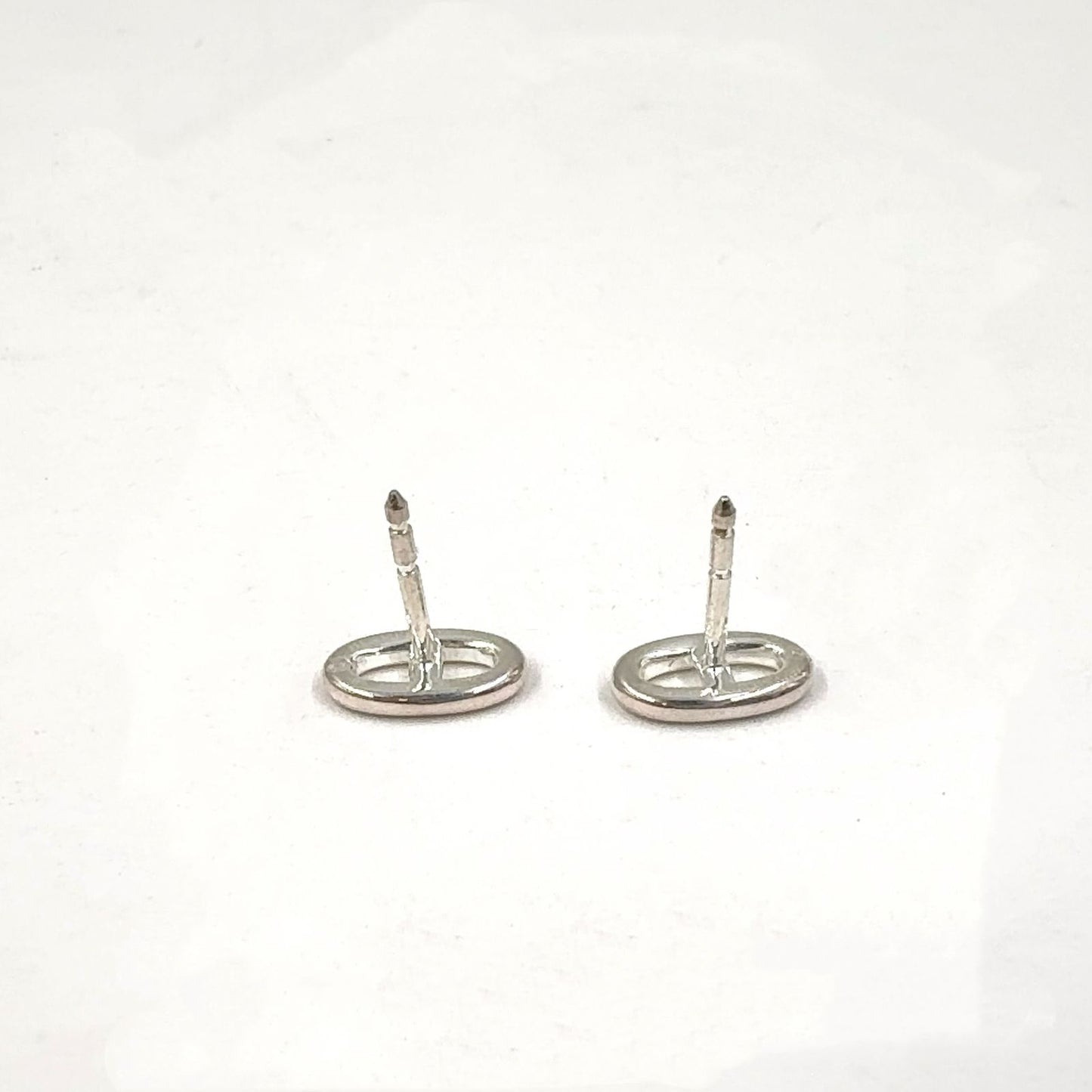 Hermes Chaine D'ancre Motif Silver Earrings — view 5