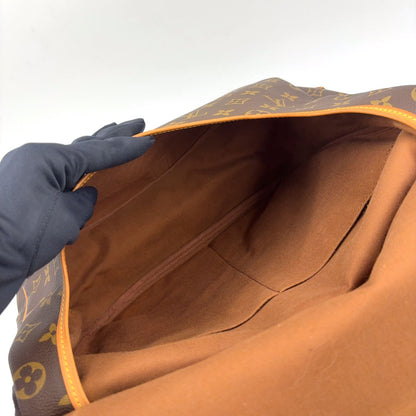 Louis Vuitton Saumur 35 Monogram Leather Brown Shoulder Bag Gold — view 4