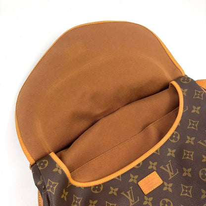Louis Vuitton Saumur 35 Monogram Leather Brown Shoulder Bag Gold — view 9