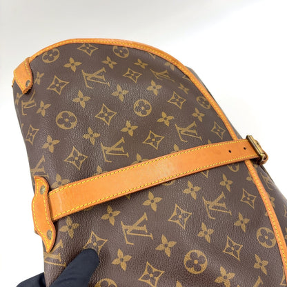 Louis Vuitton Saumur 35 Monogram Leather Brown Shoulder Bag Gold — view 6