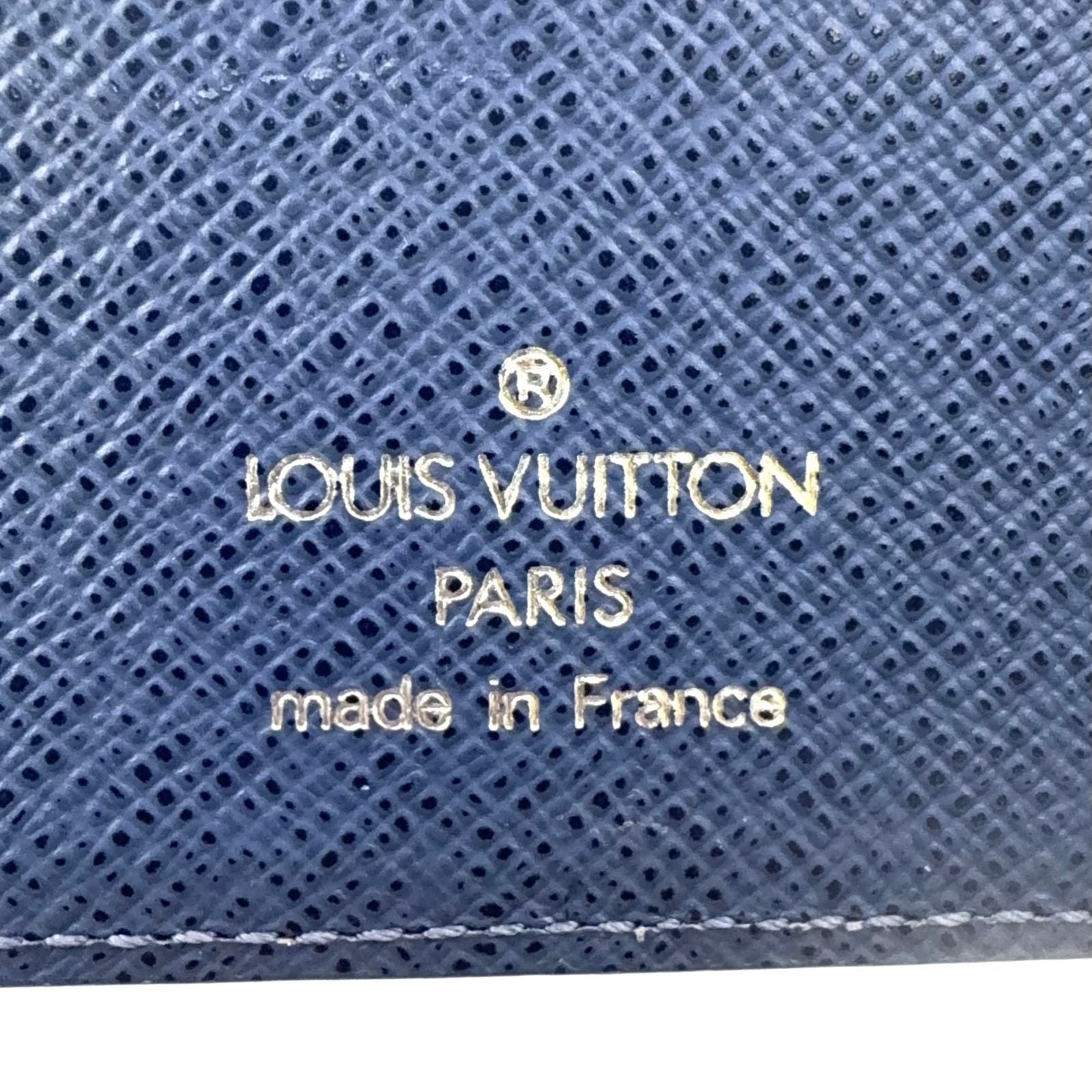 Louis Vuitton Epi Agenda MM 6 Hole Notebook Cover Leather Blue Silver — view 4