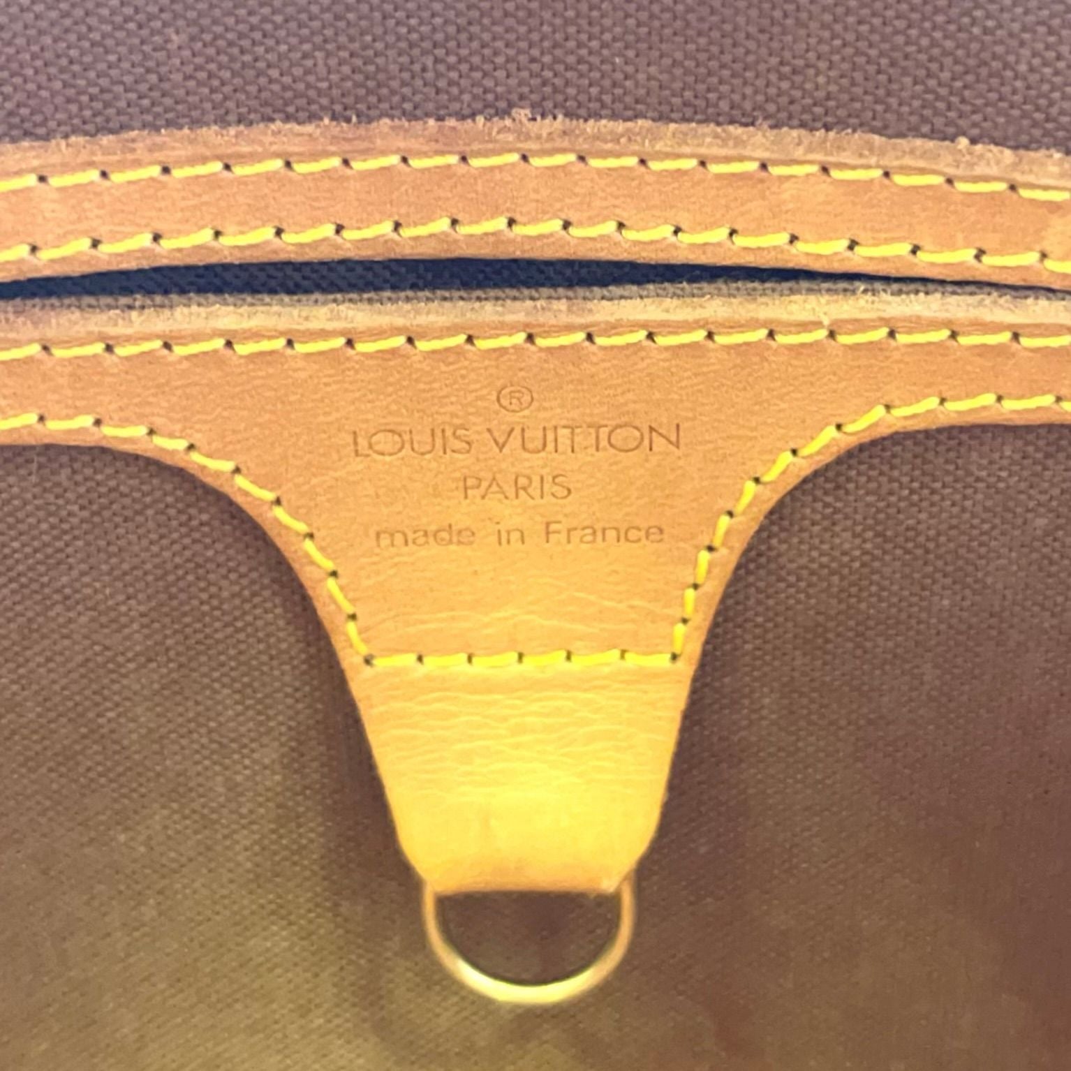 Louis Vuitton Ellipse PM Monogram Leather Brown Handbag Gold — view 4