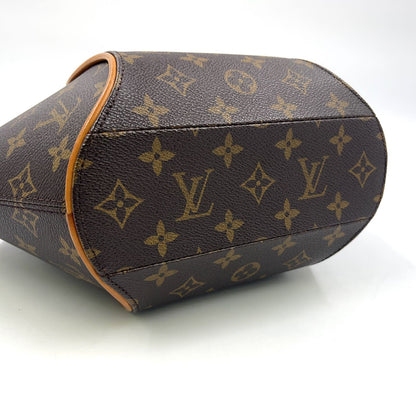 Louis Vuitton Ellipse PM Monogram Leather Brown Handbag Gold — view 9