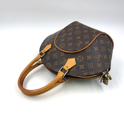 Louis Vuitton Ellipse PM Monogram Leather Brown Handbag Gold — view 5